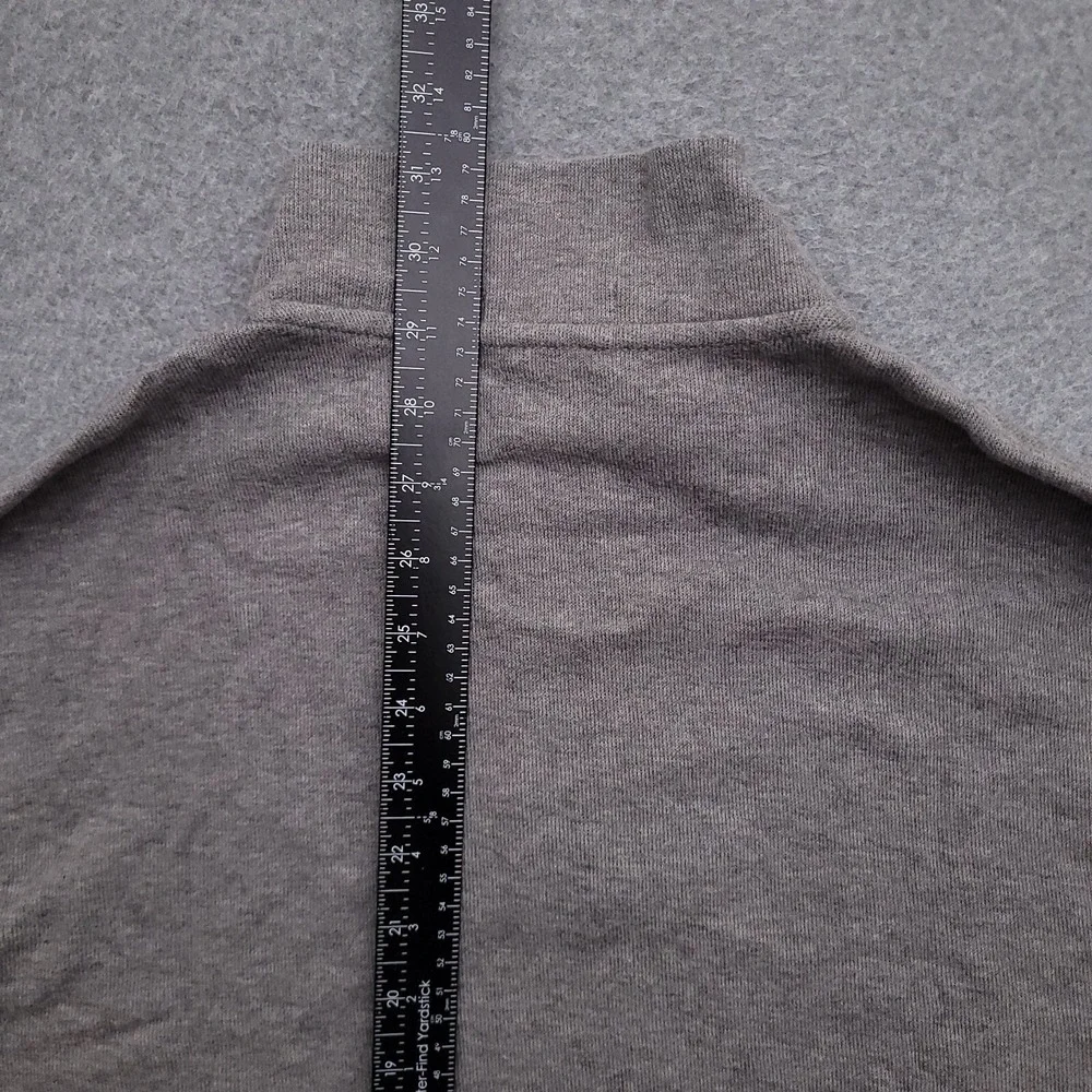 Polo Ralph Lauren Sweater Men XL Estate Rib Quarter Zip Pullover Sweatshirt Gray